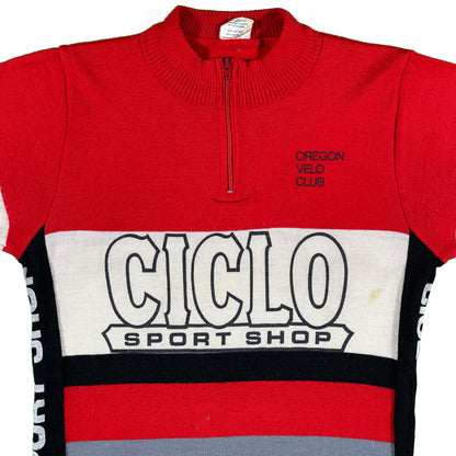 80s Made in Italy Knit Cycling Jersey- S