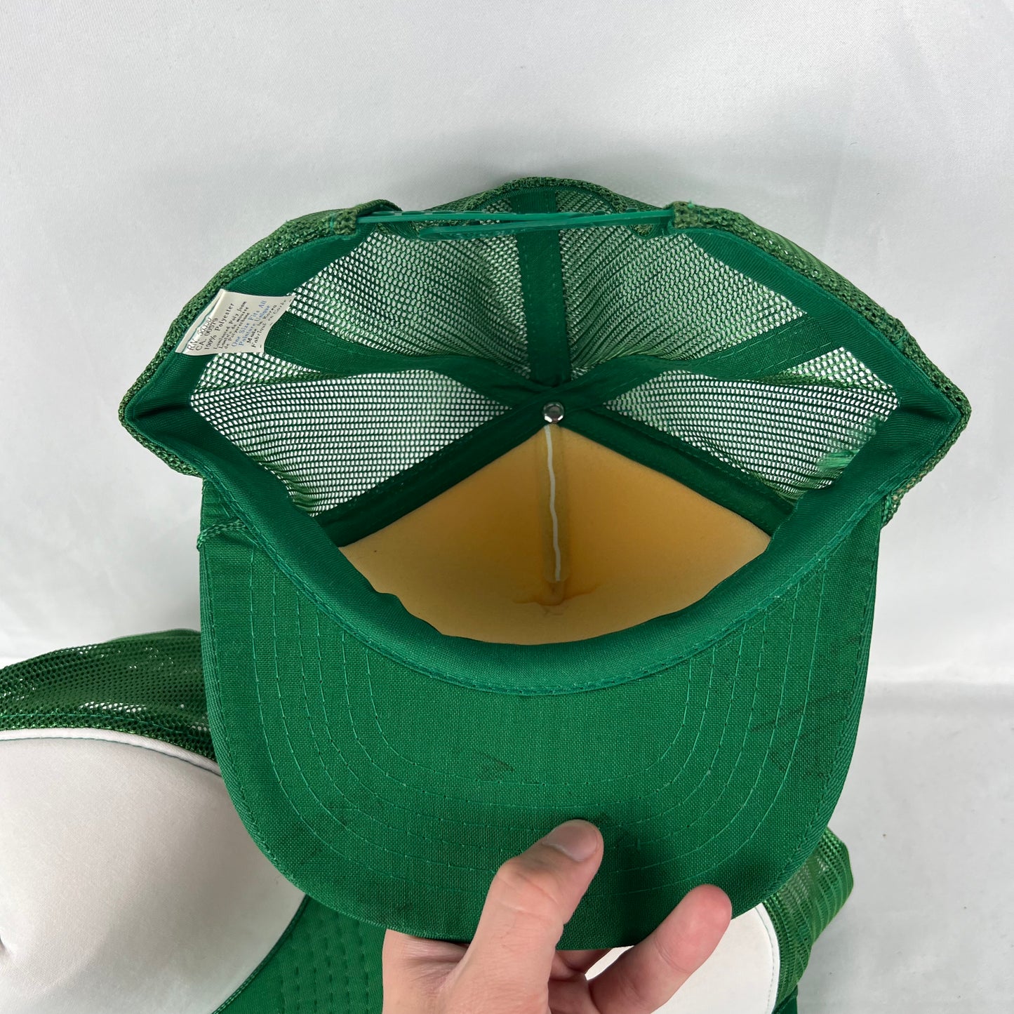80s White & Green Trucker Hats- 3 AVAILABLE