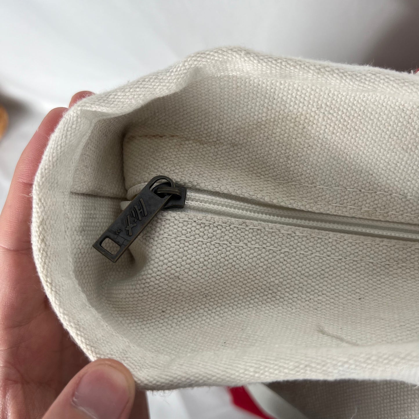 Wine Spectator Canvas Zip Up Tote Bag