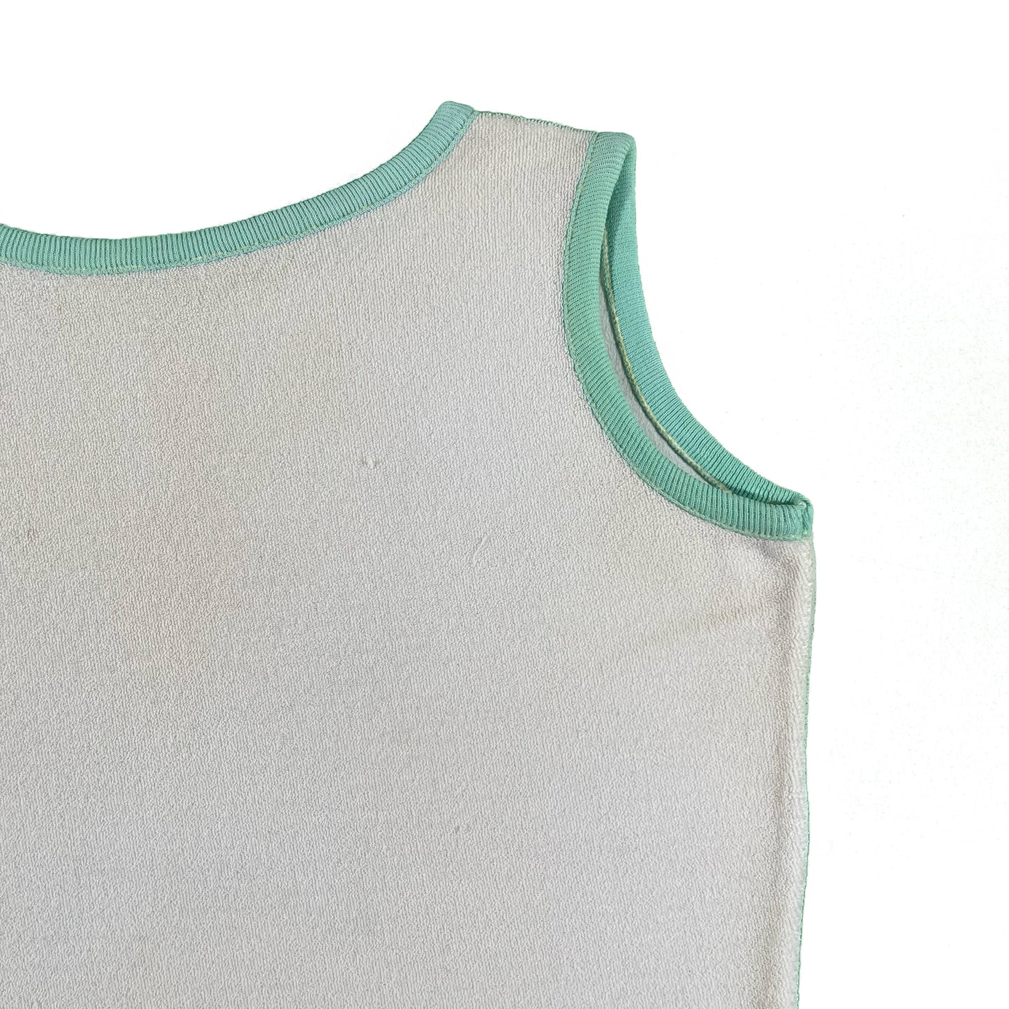 70s Terry Cloth Ringer Tank- S