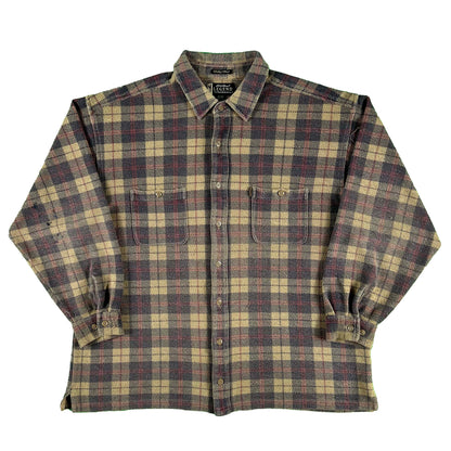 00s Eddie Bauer Plaid Shacket- L
