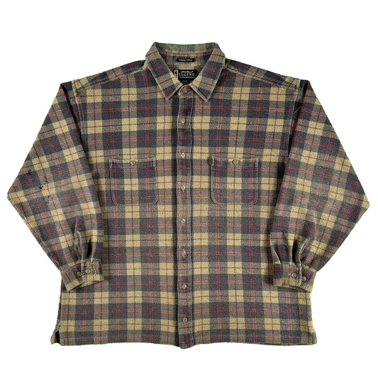 00s Eddie Bauer Plaid Shacket- L