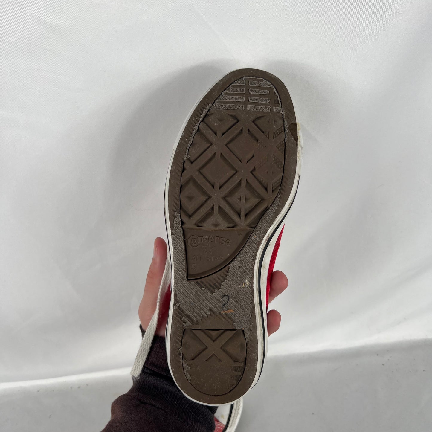 Sun Faded Red Converse- M's 5, W's 6.5