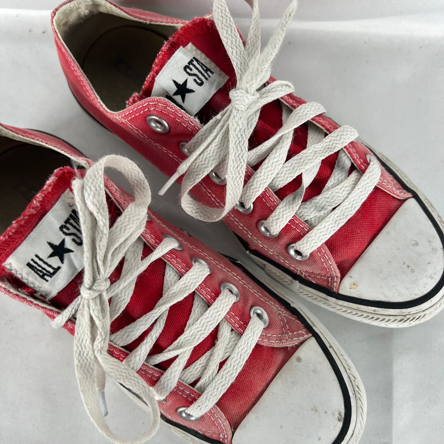 Sun Faded Red Converse- M's 5, W's 6.5