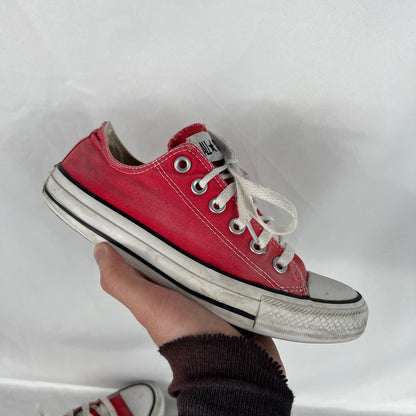 Sun Faded Red Converse- M's 5, W's 6.5