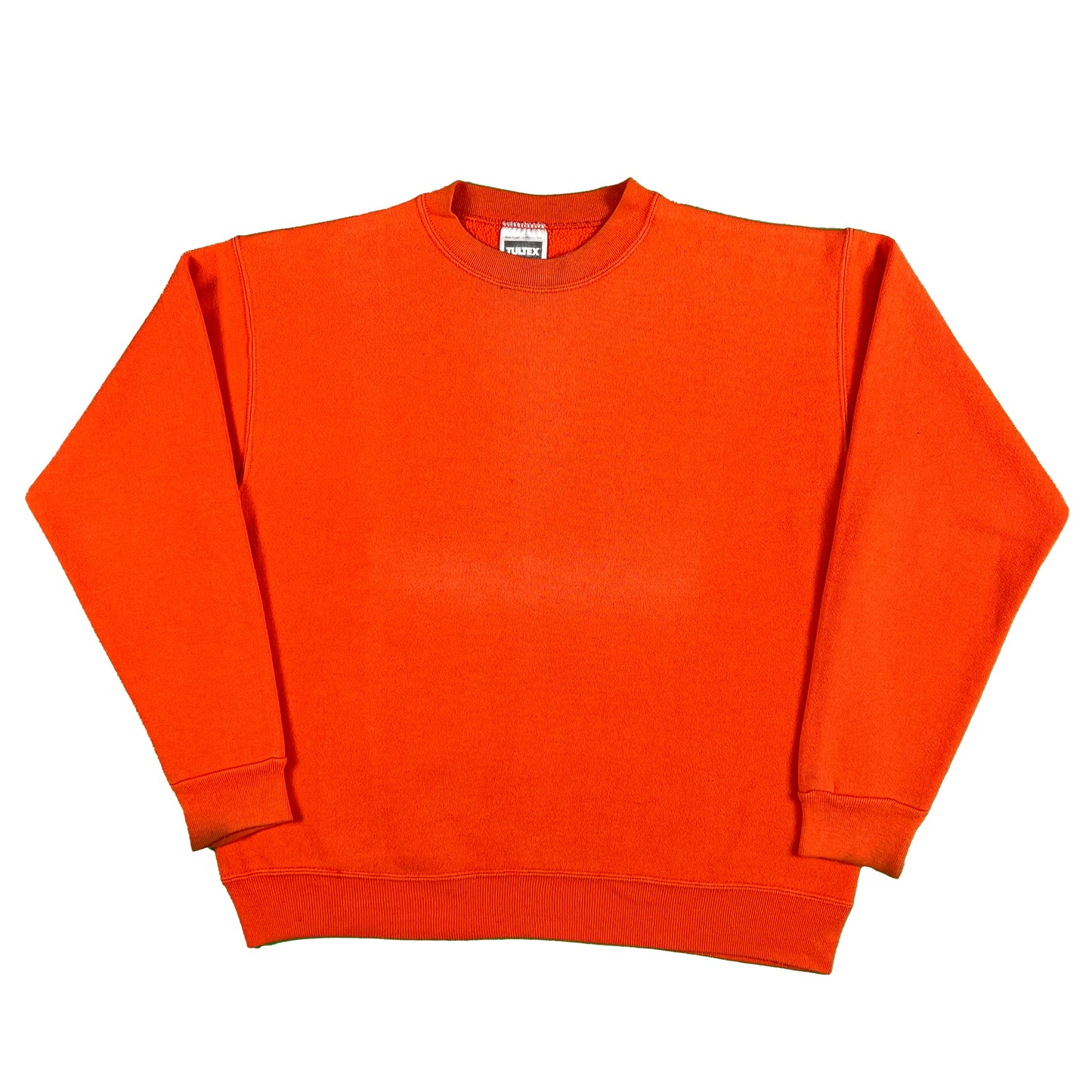 90s Tangerine Orange Blank Sweatshirt- M