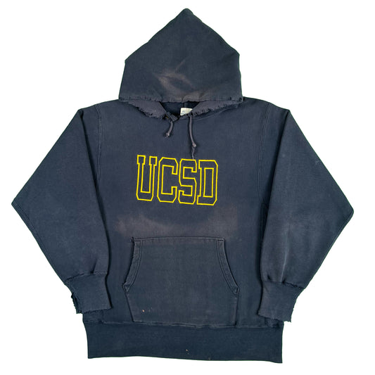 90s UCSD Champion Reverse Weave Hoodie- L