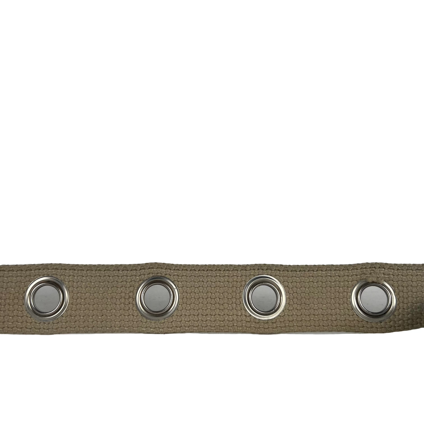 Beige Tan 3 Piece Metal Grommet Belt