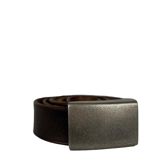00s J.Crew Made in England Brown Leather Belt- 32"-36"