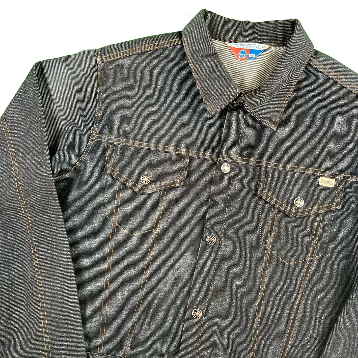 70s Sears Denim Light Trucker Jacket- L