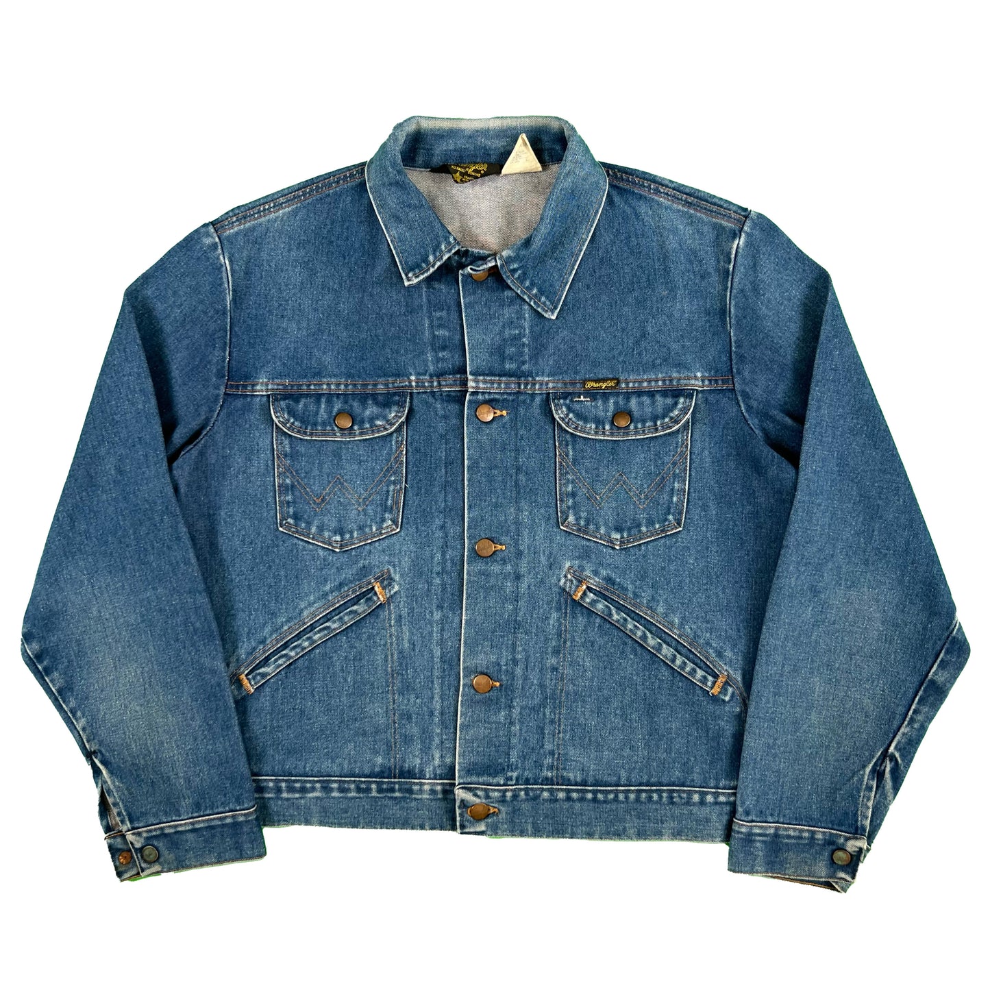 70s Boxy Wrangler Denim Trucker Jacket- XL