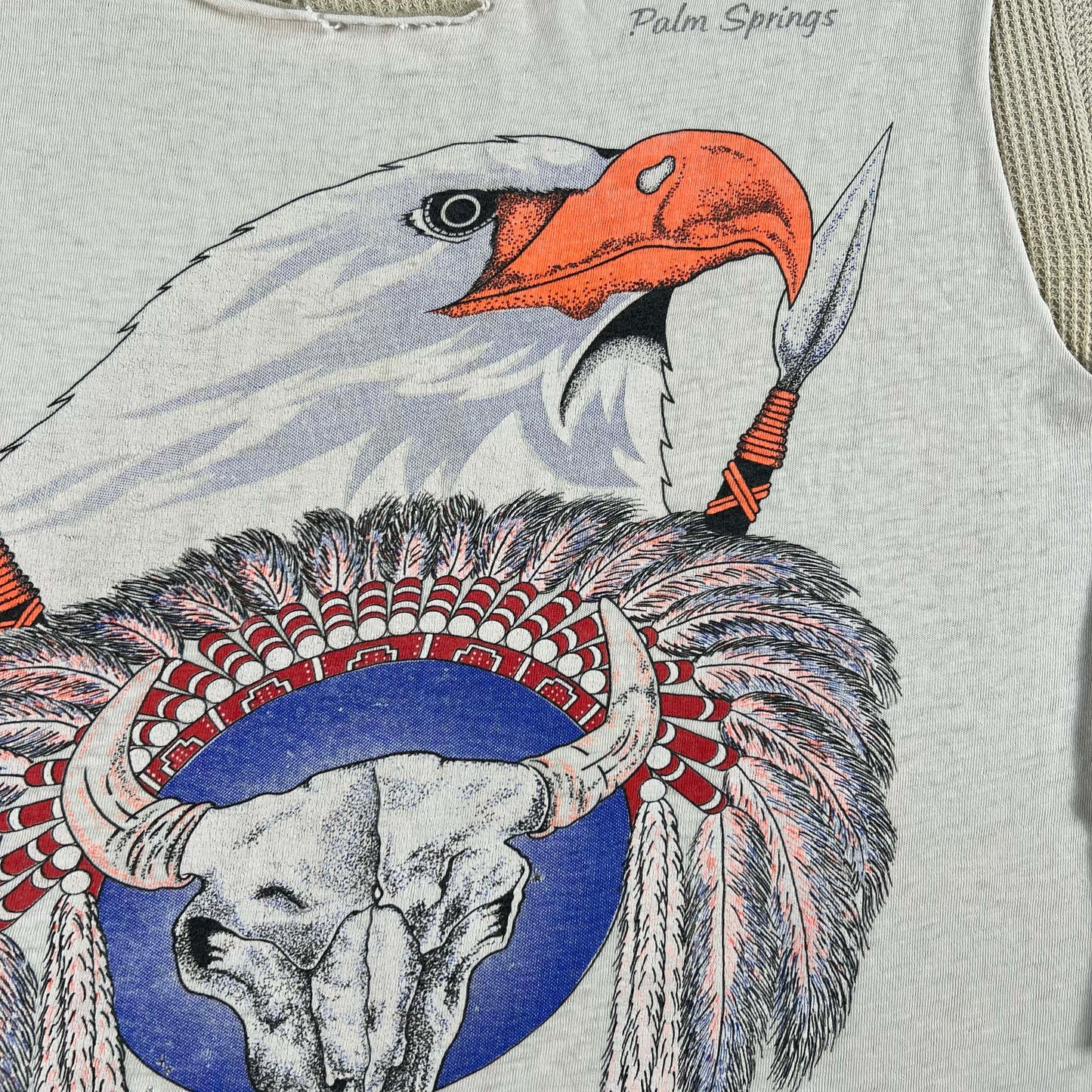 80s Thrashed Bald Eagle Longhorn Tank & Thermal- M