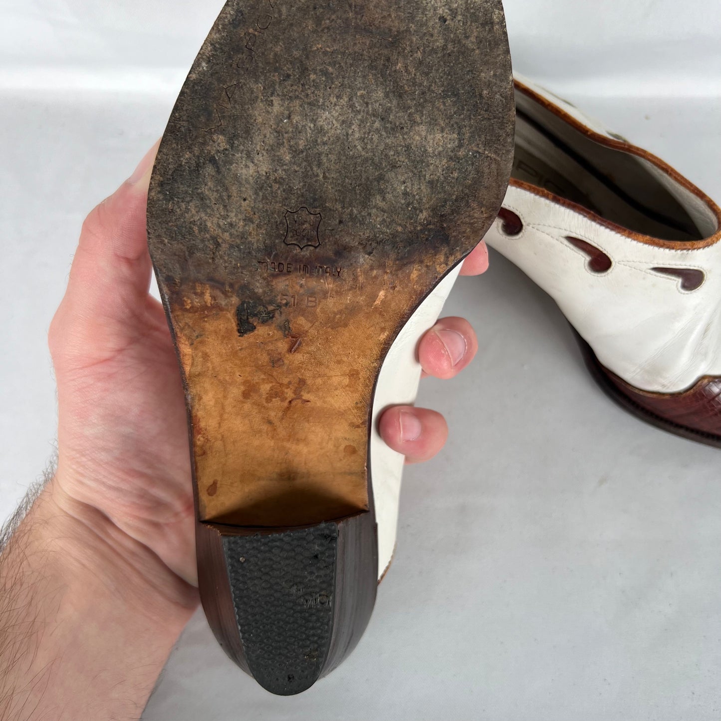 90s Made in Italy Western Pumps- M's 5.5, W's 7