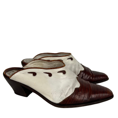 90s Made in Italy Western Pumps- M's 5.5, W's 7