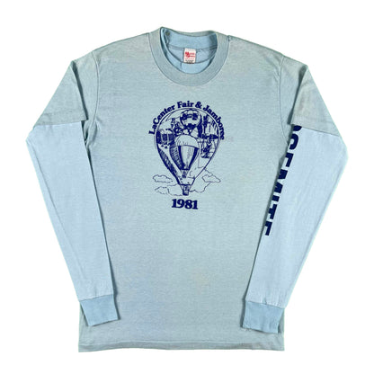 80s Hot Air Balloon Tee & Yosemite Long Sleeve- S