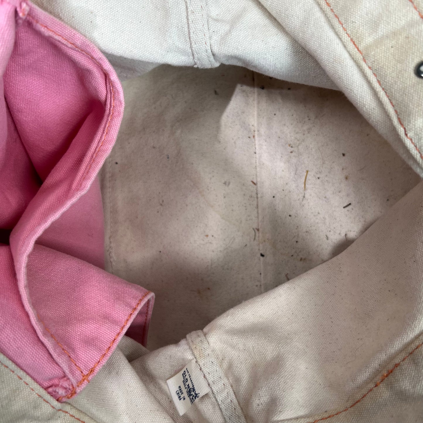 2008 Old Navy Cotton Canvas Riveted Tote Bag