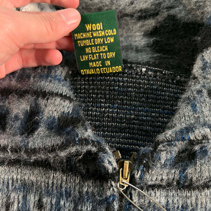 90s Shaggy Deer Wool Fleece Jacket- L