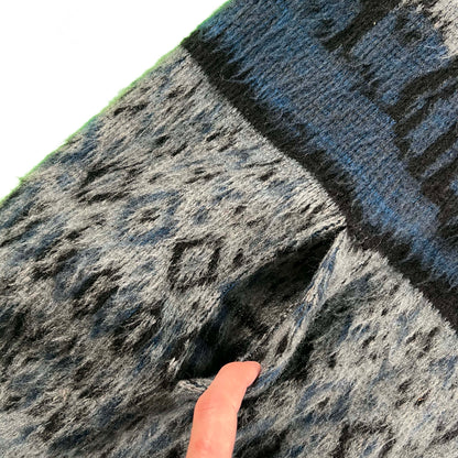 90s Shaggy Deer Wool Fleece Jacket- L