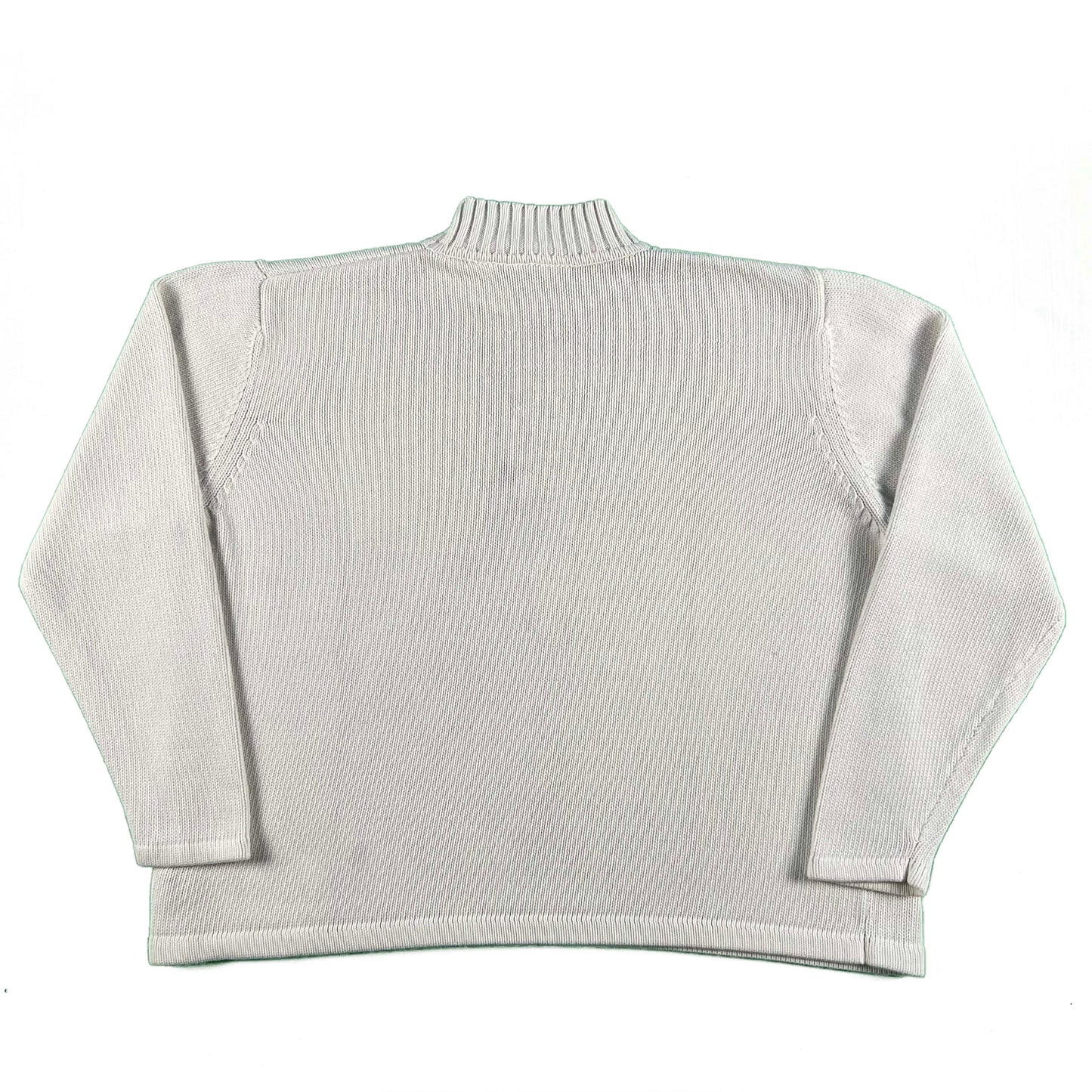 00s Eddie Bauer Cream 100% Cotton Sweater- M