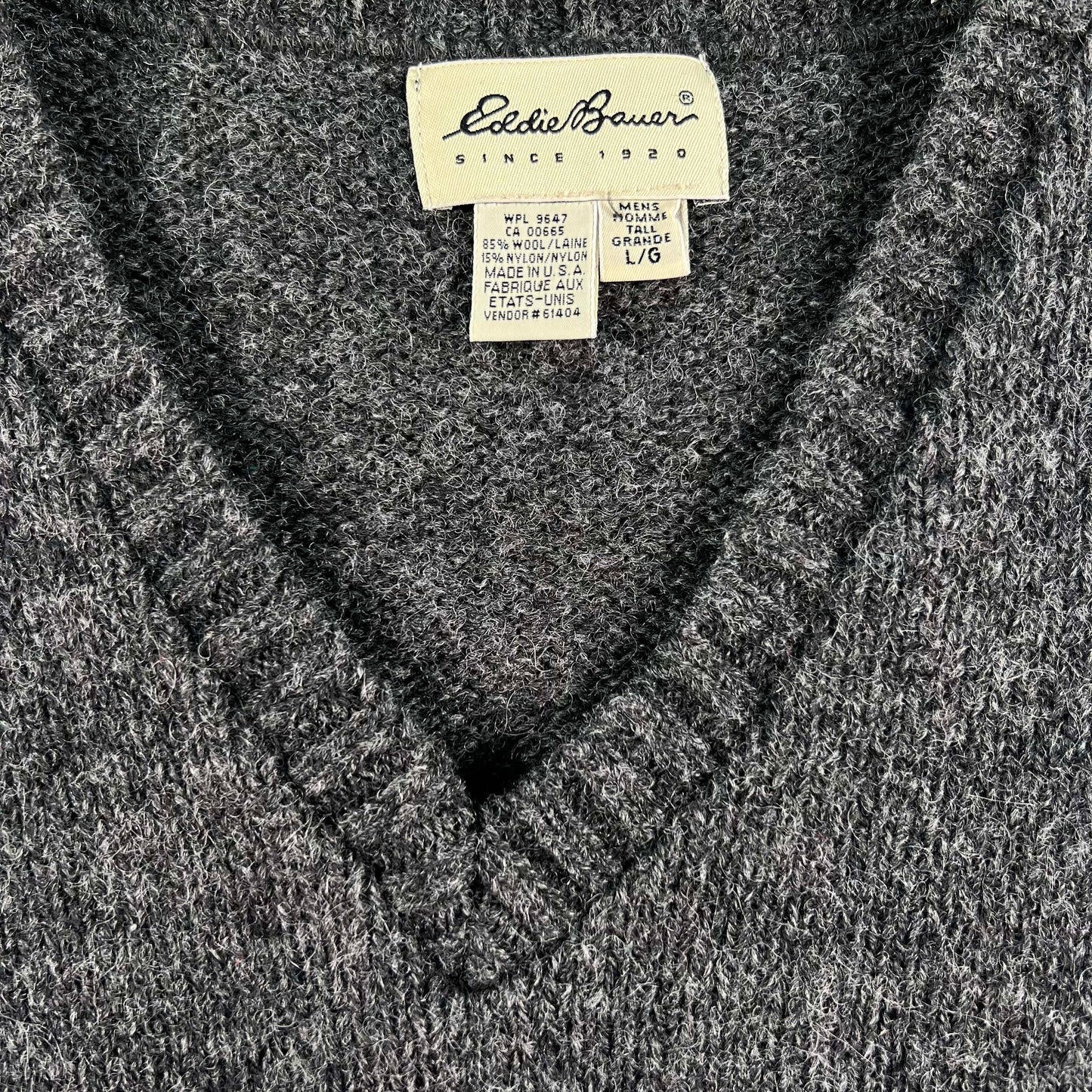 90s Eddie Bauer Patterened Wool Sweater- XL