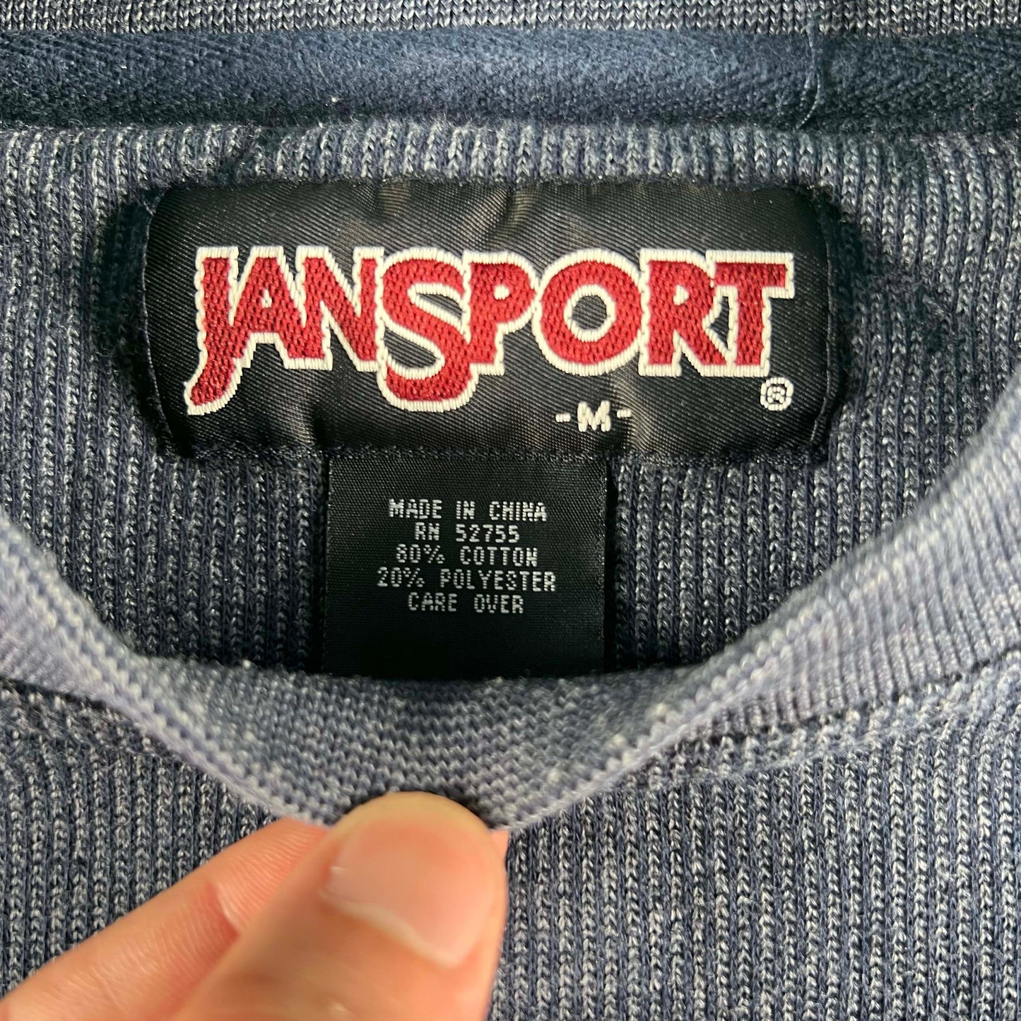 00s Rhode Island College Ribbed Sweatshirt- M