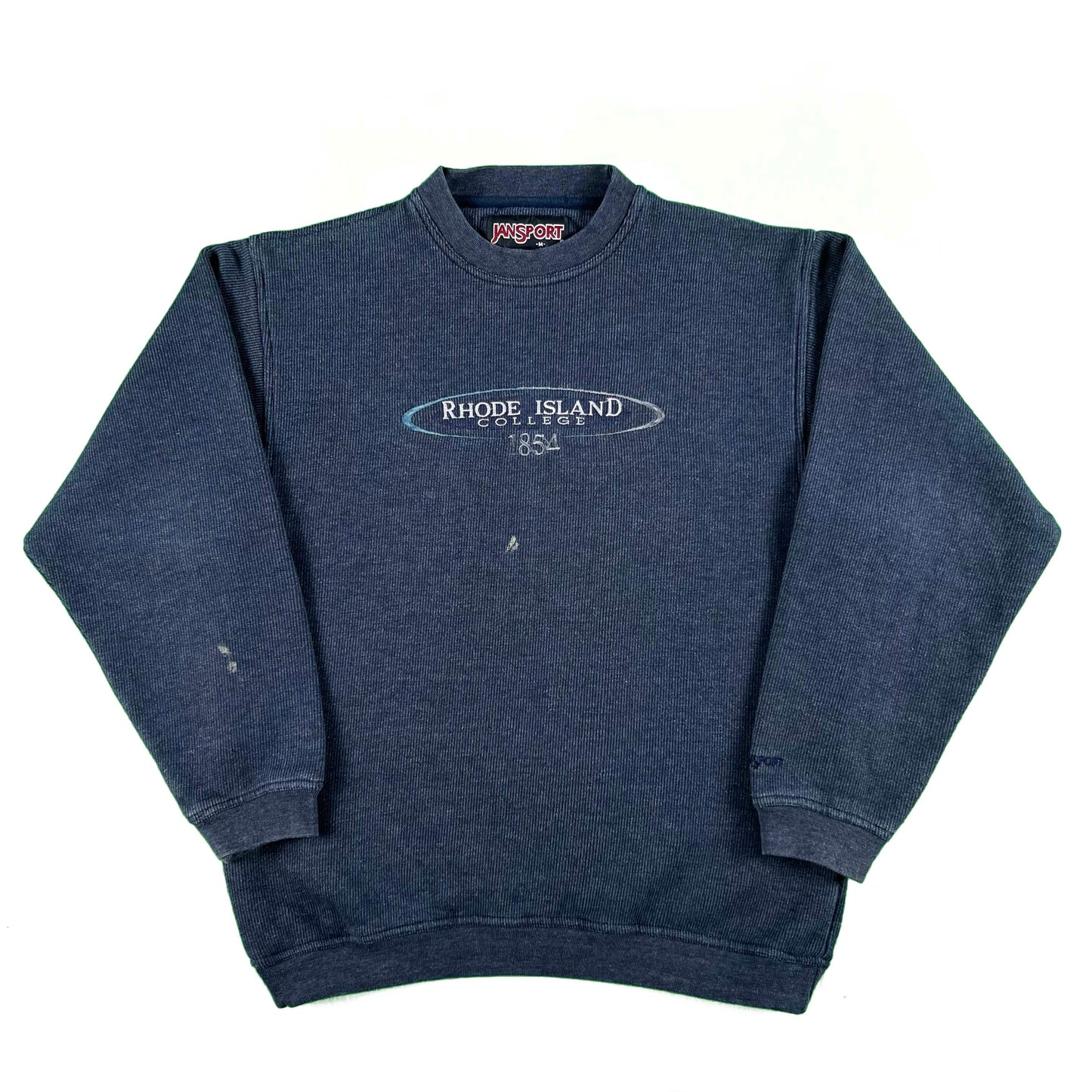 00s Rhode Island College Ribbed Sweatshirt- M