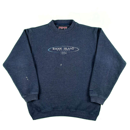 00s Rhode Island College Ribbed Sweatshirt- M