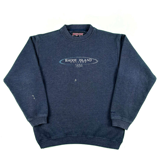 00s Rhode Island College Ribbed Sweatshirt- M