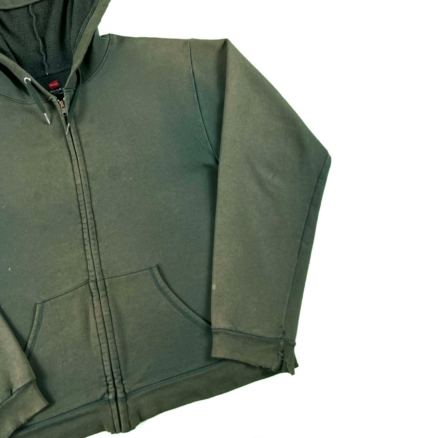 Super Sun Faded Forest Green z/u Hoodie- S