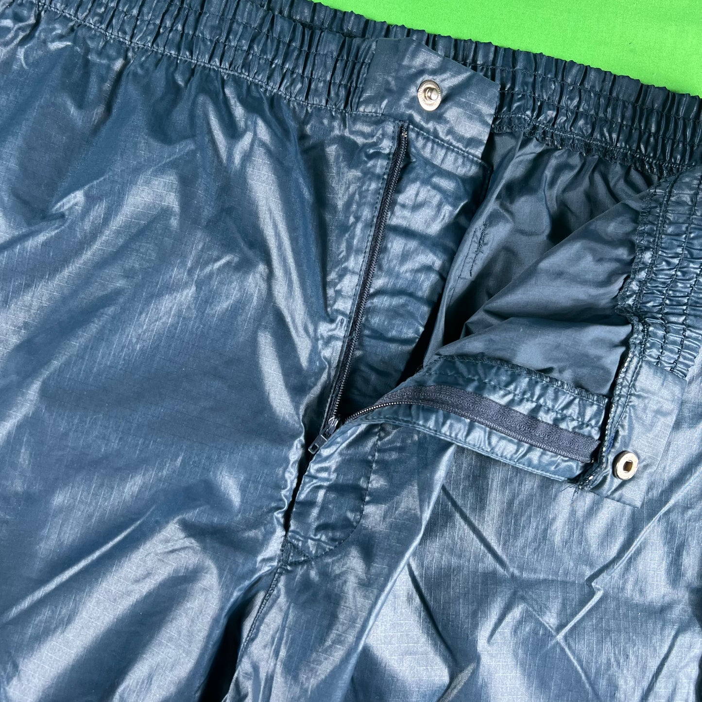 80s Adidas Zipper Fly Nylon Sweats- M