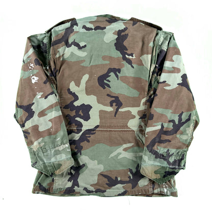 80s Sun Faded Woodland Camo M65 Field Jacket- M