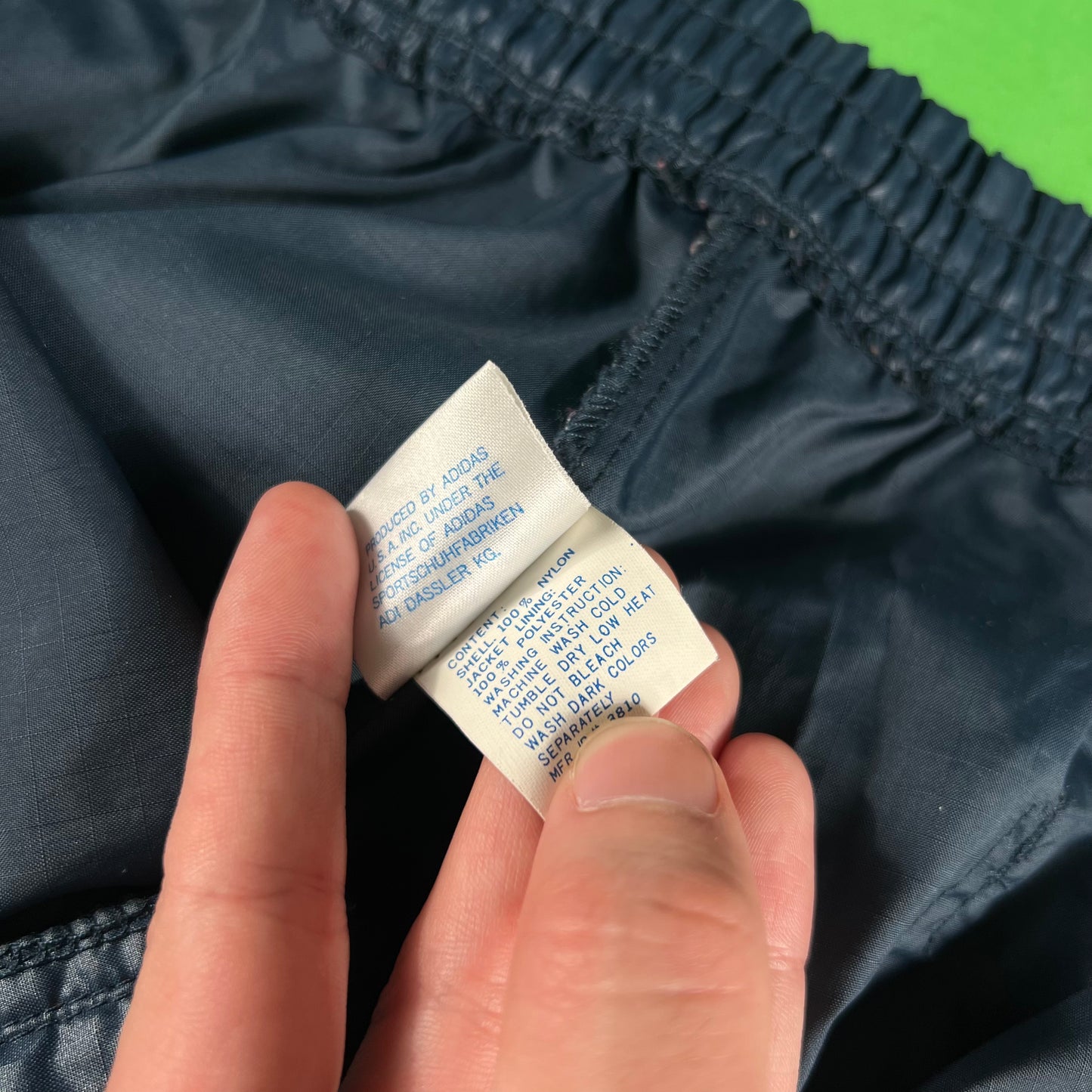 80s Adidas Zipper Fly Nylon Sweats- M