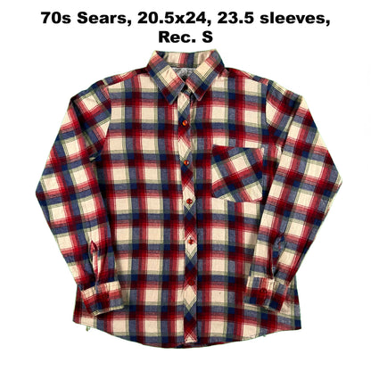 Vintage 100% Cotton Printed Flannel Shirts- SELECT SHIRT