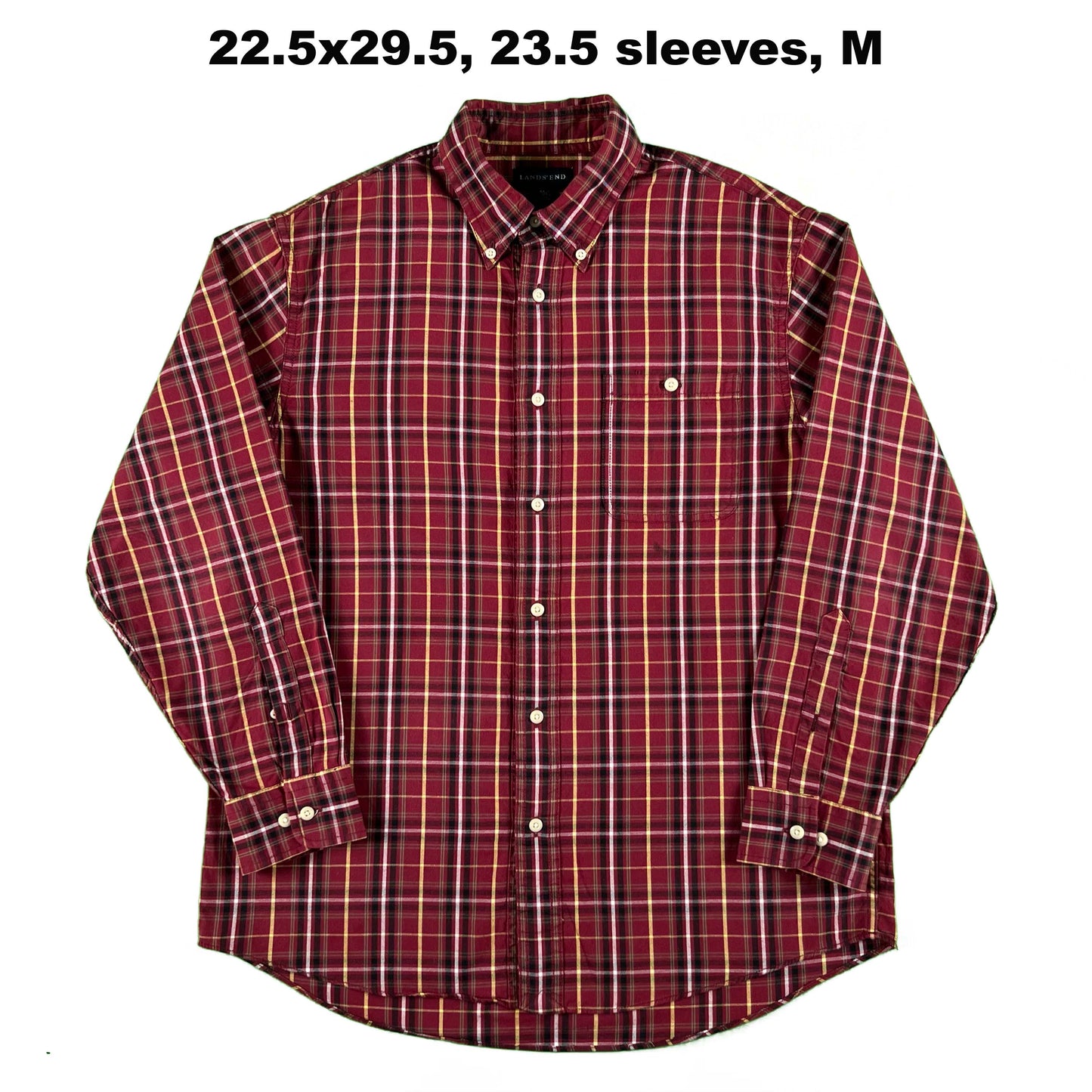 Vintage Lands' End 100% Cotton Button Up Shirts- SELECT SHIRT