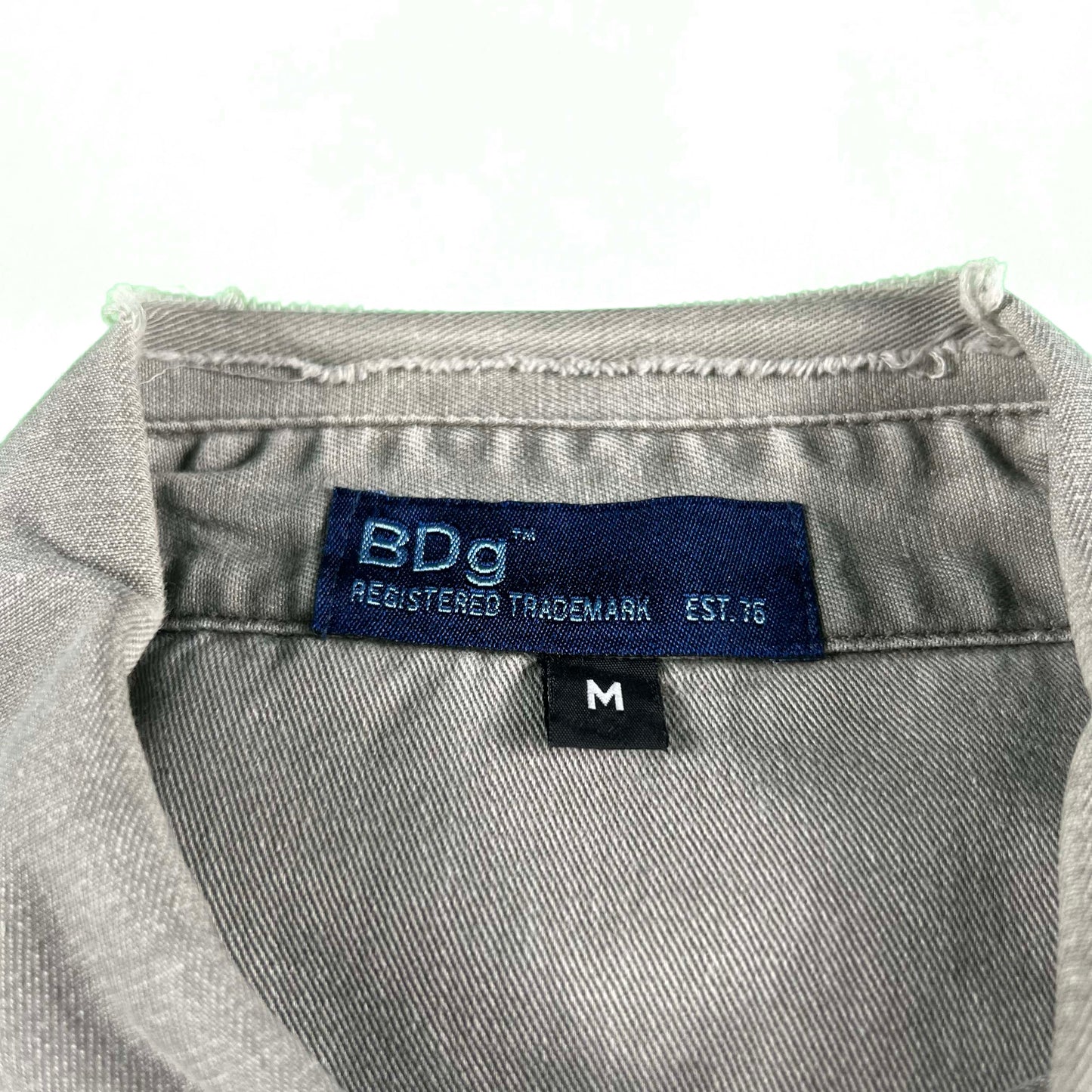 90s BDG Cotton Pearl Snap Shirt- M