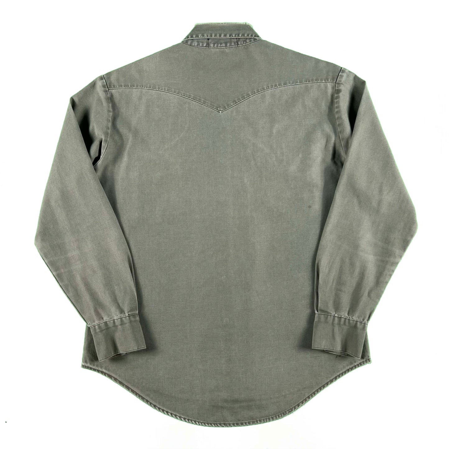 90s BDG Cotton Pearl Snap Shirt- M