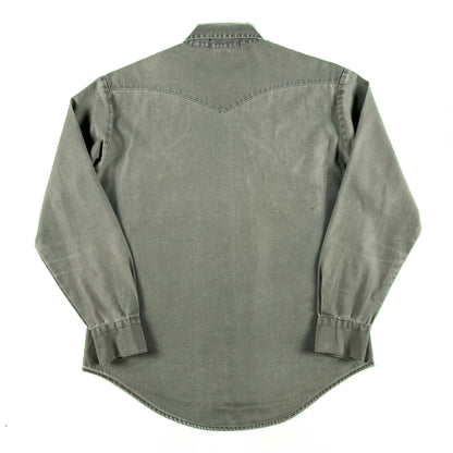 90s BDG Cotton Pearl Snap Shirt- M