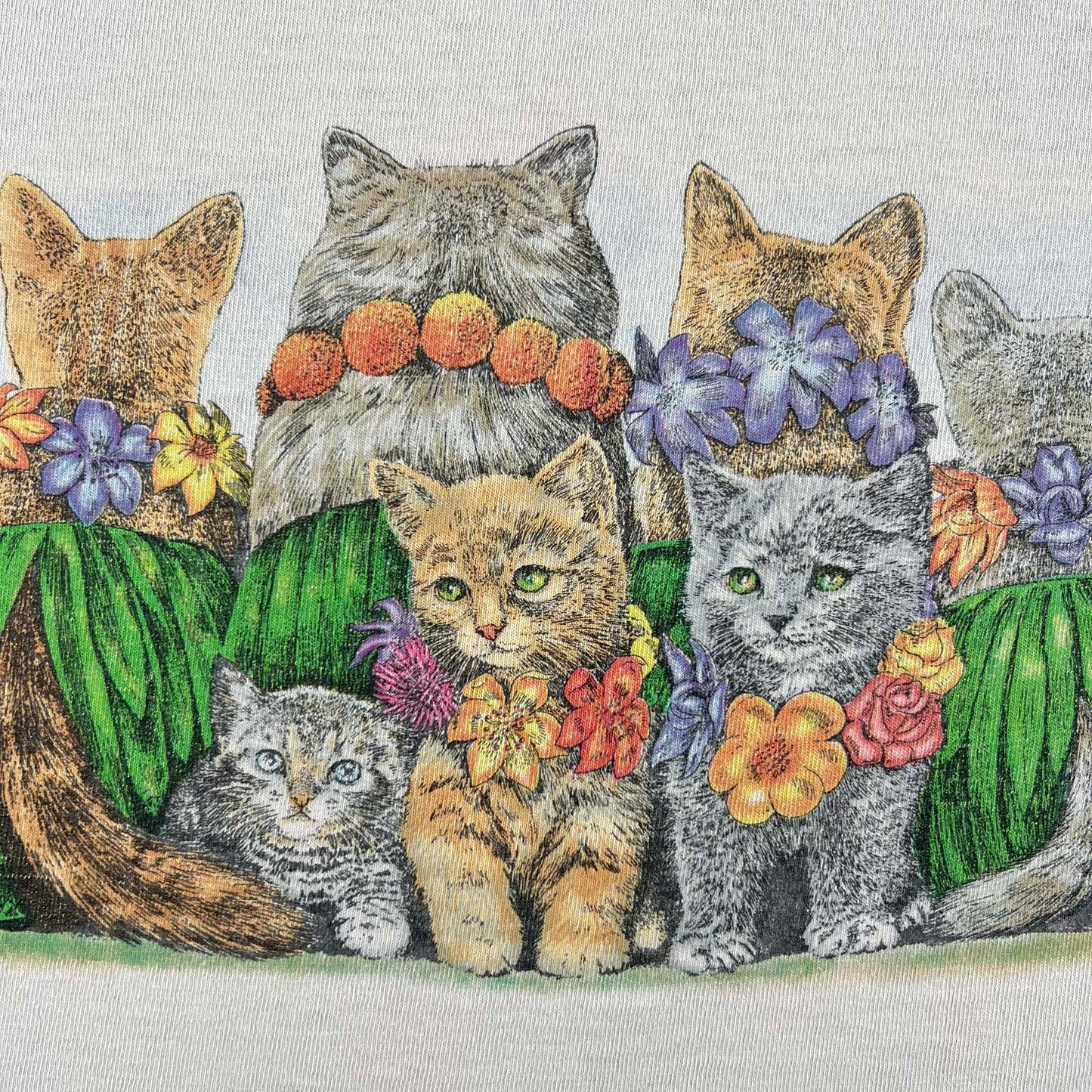 90s Hula Cats Baby Tee