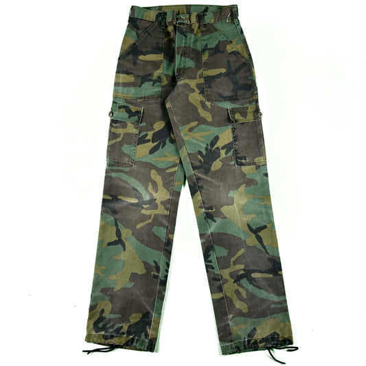 70s Camo Fatigue Cargo Pants- 30x32.5