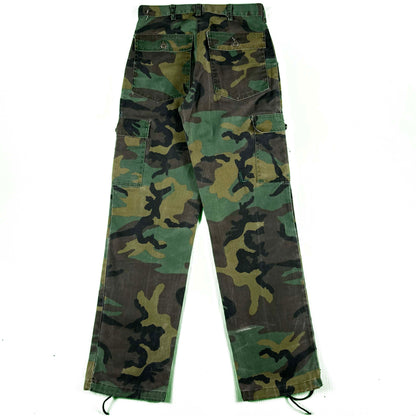 70s Camo Fatigue Cargo Pants- 30x32.5