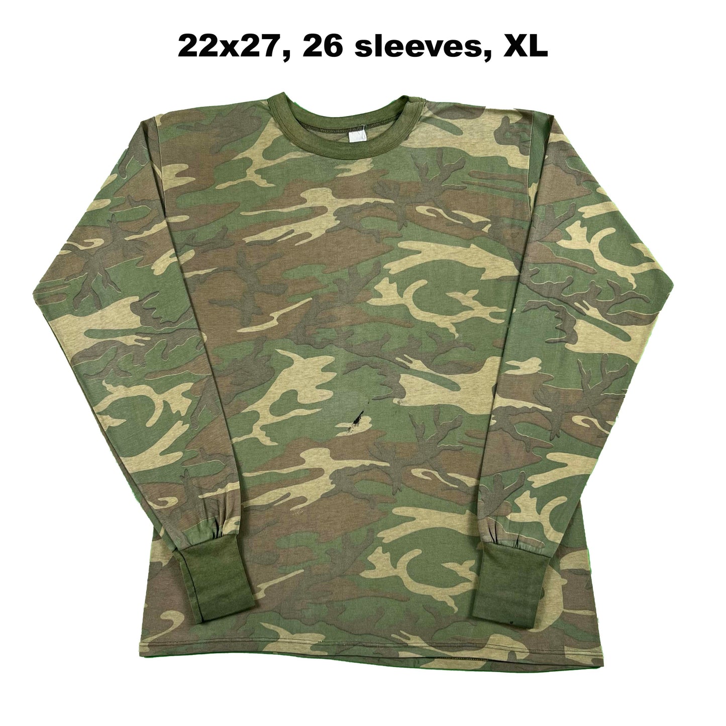 Vintage Blank Camo Long Sleeve Tees- SELECT SHIRT