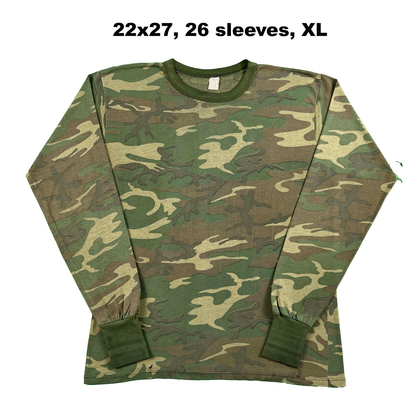 Vintage Blank Camo Long Sleeve Tees- SELECT SHIRT