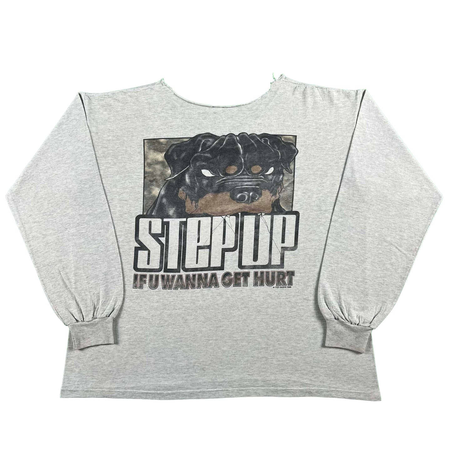 90s Chopped Step Up Top Dawg Long Sleeve Tee- XL