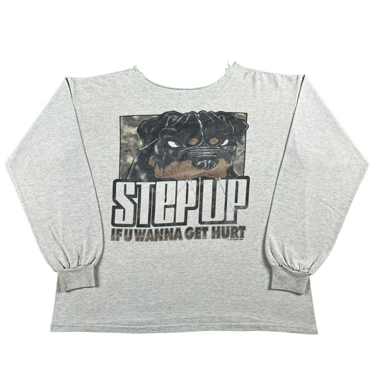 90s Chopped Step Up Top Dawg Long Sleeve Tee- XL