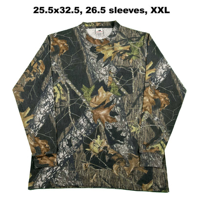 Vintage Blank Camo Long Sleeve Tees- SELECT SHIRT