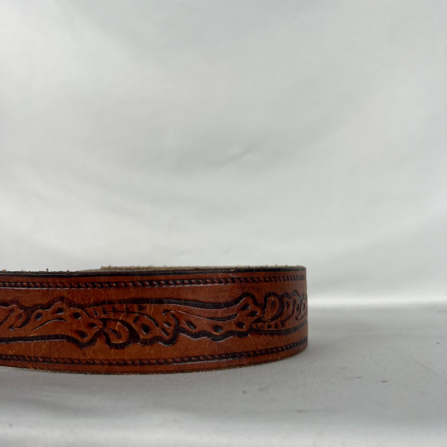 80s Levi's Embellished Leather Belt- 34"-38"
