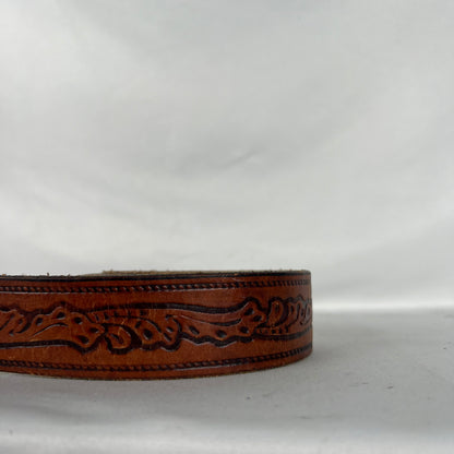 80s Levi's Embellished Leather Belt- 34"-38"