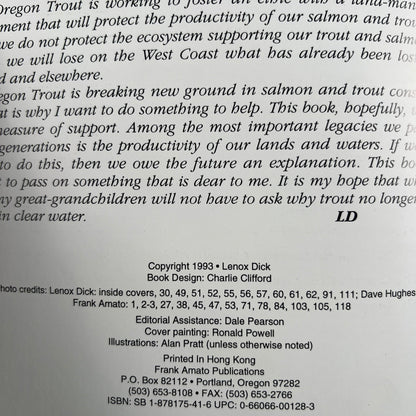 1993 'The Art and Science of Fly Fishing' Book