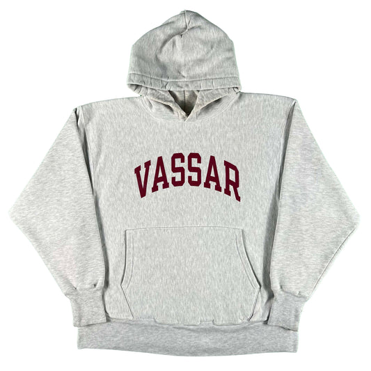 00s Vassar Champion Reverse Weave Hoodie- L