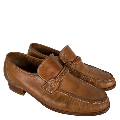 80s Caramel Tan Moccasin Loafers- M's 10, W's 11.5